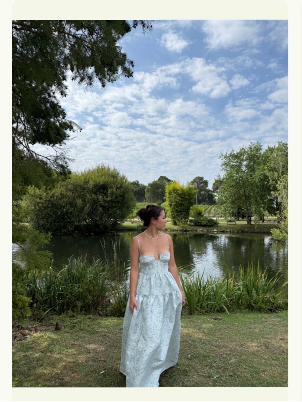 Maison Amory Windsor Dress in Light Blue